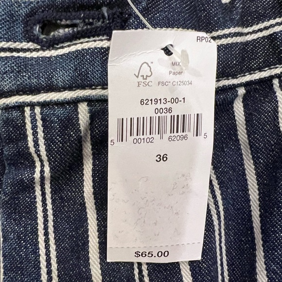 NWT Men's Banana Republic Navy Lived In Chino Shorts Size 36 Slim Fit 7” Inseam - Picture 7 of 10